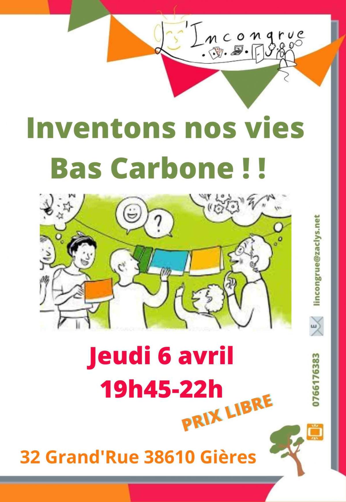 Atelier « Inventons nos vies Bas Carbone! » L'incongrue
